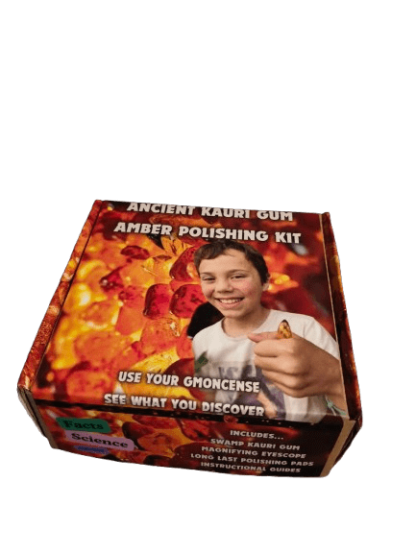 Kauri Gum amber polishing kit