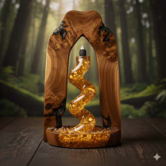 Kauri Gum amber incense backflow burner