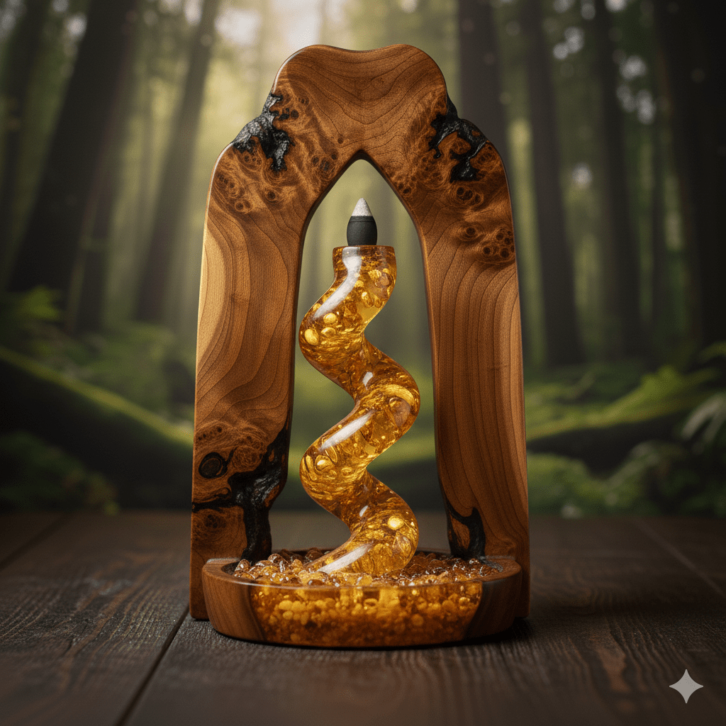 Backflow Incense Amber spiral