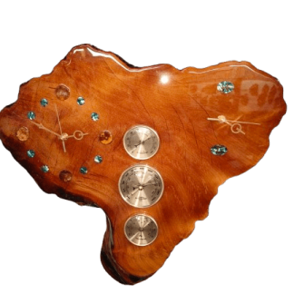 Custom Kauri light feature Clock