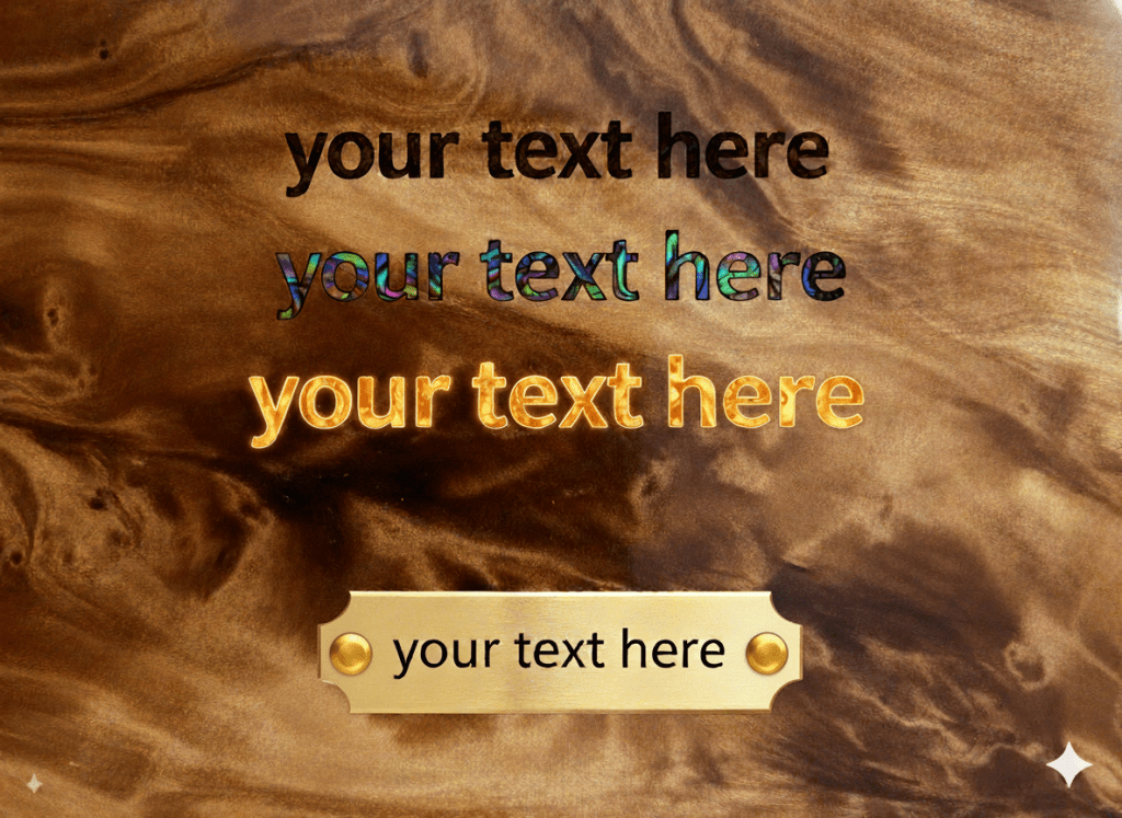 Gumlamps Custom text