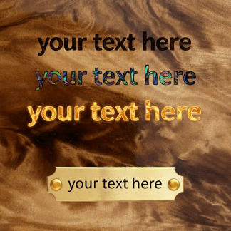 Gumlamps Custom text