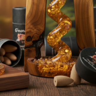 kauri gum backflow incense cones