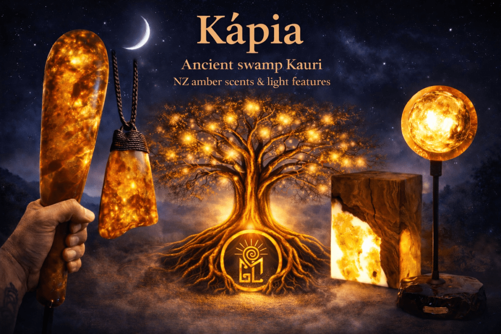 ancient swamp kauri gumlamps amber hero image